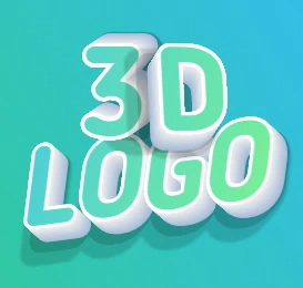 Сделать 3д логотип из красивого шрифта онлайн с эффектом тени