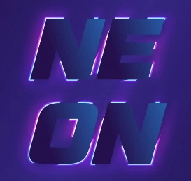 Создать градиент неоновый логотип из красивого шрифта онлайн с эффектом светящегося контура