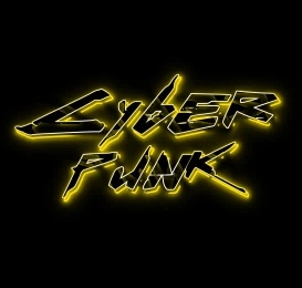 Создать cyberpunk неоновый логотип из красивого шрифта онлайн с эффектом светящегося контура