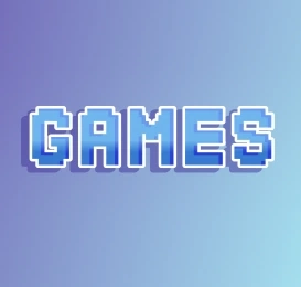 Стиль объемного игрового шрифта надпись с в стиле games лого