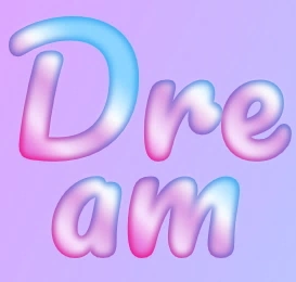 Сделать dream логотип из красивого шрифта онлайн с градиент эффектом